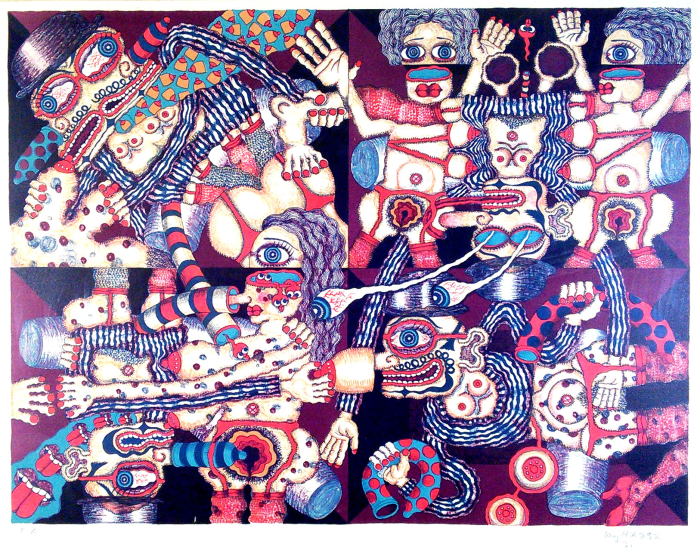 平賀敬　1971年　絵画（リトグラフ）作品